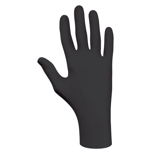 6112PF Biodegradable Gloves, X-Small, Nitrile, 4-mil, Powder-Free, Black Distribution Jean Lapalme
