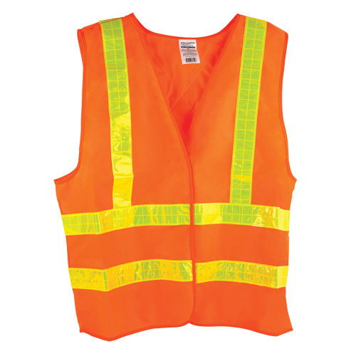 Dynamic Traffic Vest, High Visibility Orange, Medium, Polyester Distribution Jean Lapalme