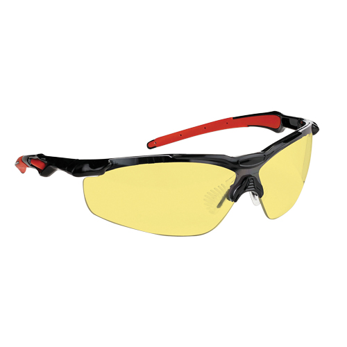 Dynamic Hawk Series Safety Glasses, Amber Lens, Anti-Fog, ANSI Z87+/Meets/Exceeds CSA Z94.3 Distribution Jean Lapalme