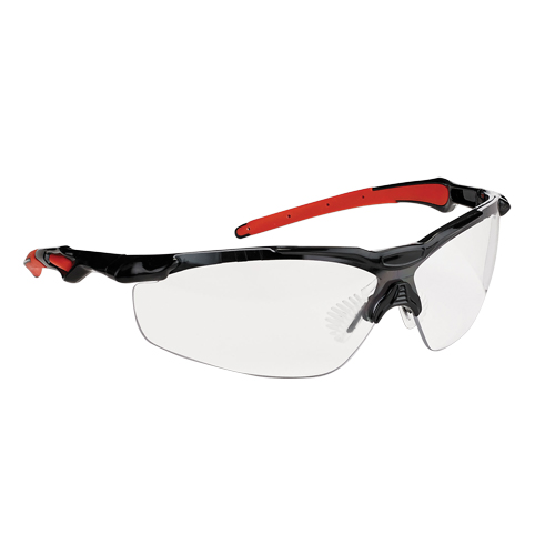 Lunettes de s&eacute;curit&eacute; s&eacute;rie Hawk Dynamic, Lentille Transparent, Antibu&eacute;e, ANSI Z87+/R&eacute;pond ou surpasse la norme CSA Z94.3 Distribution Jean Lapalme