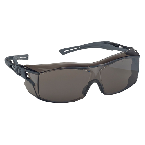 Lunettes de s&eacute;curit&eacute; s&eacute;rie Extra OTG Dynamic, Lentille Fum&eacute;e, Antibu&eacute;e/Anti-&eacute;gratignures, ANSI Z87+/R&eacute;pond ou surpasse la norme CSA Z94.3 Distribution Jean Lapalme