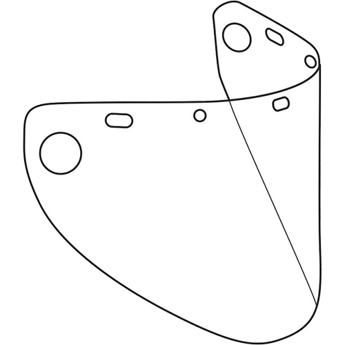 &eacute;cran facial form&eacute; Dynamic, Copolyester/PETG, Teinte Transparent Distribution Jean Lapalme