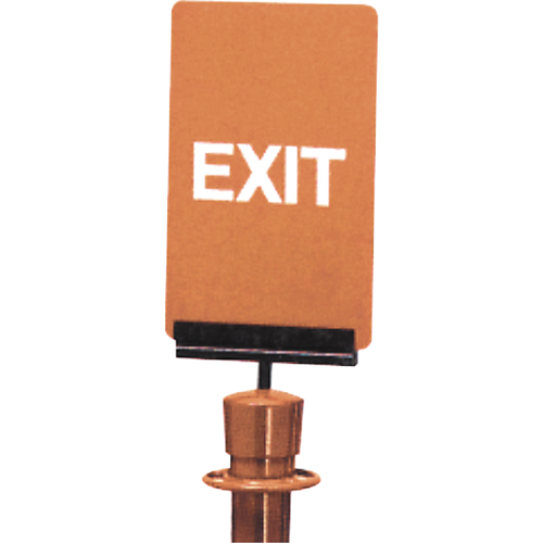 "Exit" Crowd Control Sign, 11" x 7", Plastic, English Distribution Jean Lapalme