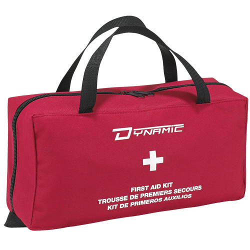 Trousse de premiers soins de luxe pour la maison Dynamic, Dispositif m&eacute;dical Classe 1, Sac en nylon Distribution Jean Lapalme
