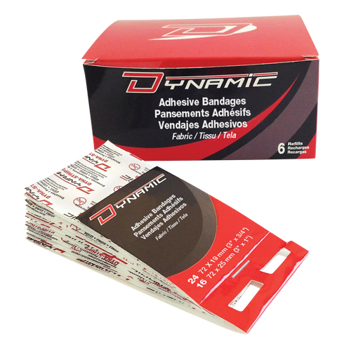 Recharge de pansements adh&eacute;sifs pour distributeur Dynamic, Bout de doigt, 3", Tissu, Non st&eacute;rile Distribution Jean Lapalme
