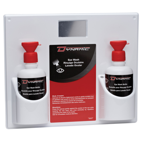 Douche oculaire avec bouteilles vides Dynamic, Double Distribution Jean Lapalme