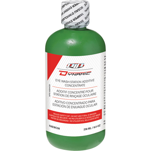 Additif concentr&eacute; pour douche oculaire Dynamic, Bouteille Plein, 8 oz Distribution Jean Lapalme