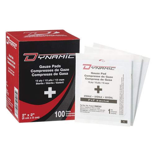 Dynamic Gauze, Pad, 2" L x 2" W, Sterile, Medical Device Class 1 Distribution Jean Lapalme
