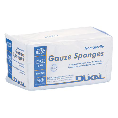 Dynamic Gauze Sponge, Pad, 3" L x 3" W, Medical Device Class 1 Distribution Jean Lapalme