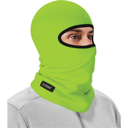 Passe-montagne N-Ferno 6821, Molleton, Vert lime haute visibilit&eacute; Distribution Jean Lapalme