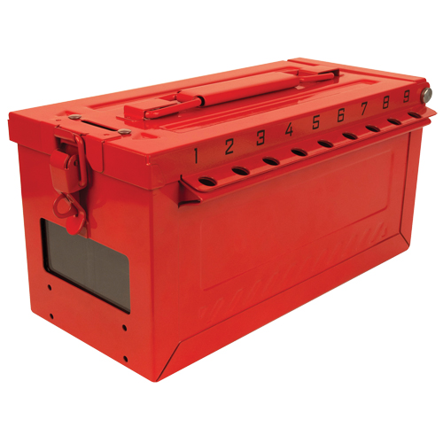 Petit boîtier verrouillable pour groupe, Rouge Distribution Jean Lapalme