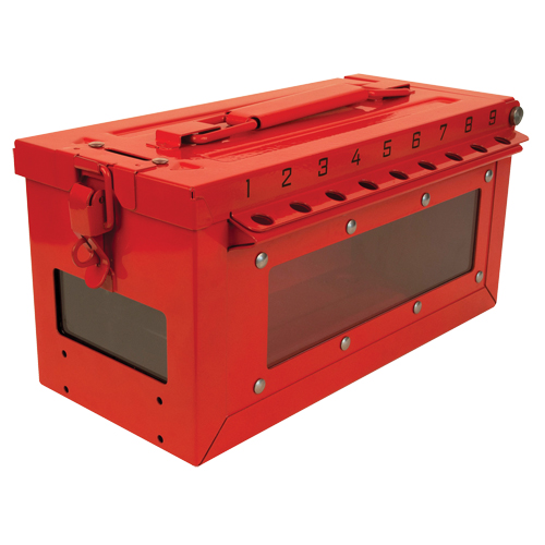 Petit boîtier verrouillable pour groupe, Rouge Distribution Jean Lapalme