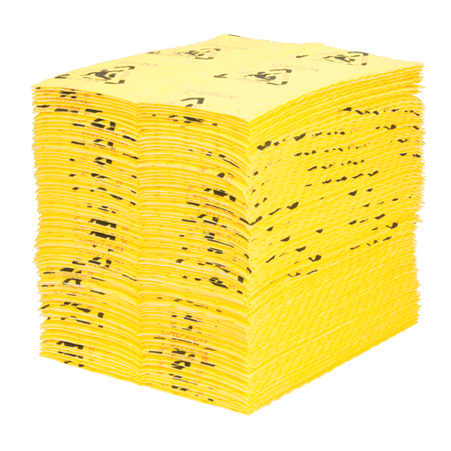 Tampons d'avertissement de premi&egrave;re qualit&eacute; - absorbants haute visibilit&eacute;, Universel, 15" x 18", 24,4 gal. d'absorption Distribution Jean Lapalme