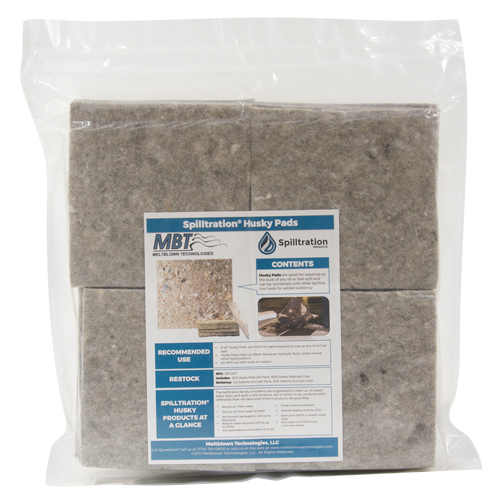 Tampons Husky Spilltration, Huile seulement, 16" x 16", 17,2 gal. d'absorption Distribution Jean Lapalme