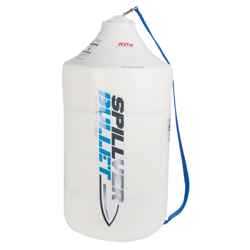 Barrage Spillver Bullet, Huile seulement, 100' lo x 5" la, Absorption 28 gal. Distribution Jean Lapalme