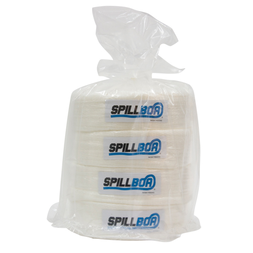 SpillBoa Bale, Oil Only, 25' L x 5" W, 28 gal. Absorbancy, 4 /Pack Distribution Jean Lapalme