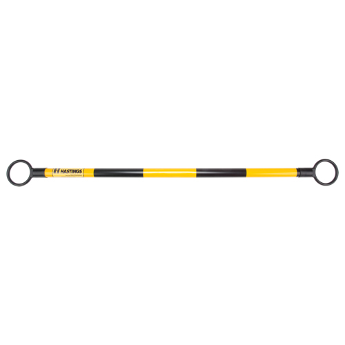 Barre t&eacute;lescopique pour barricade, Longueur d&eacute;ploy&eacute;e de 85", Noir/Jaune Distribution Jean Lapalme