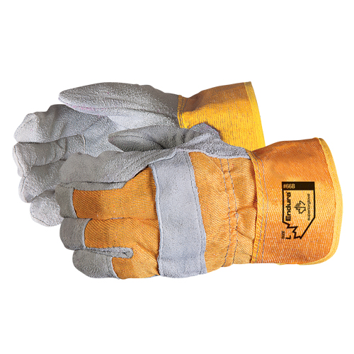 Endura&reg; Fitters Gloves, 2X-Large, Split Leather Palm, Cotton Inner Lining Distribution Jean Lapalme
