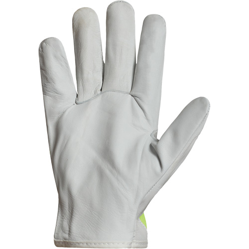 Gants de conducteur haute visibilit&eacute; avec bandes r&eacute;fl&eacute;chissantes Endura, 3T-Grand, Paume en Cuir fleur de ch&egrave;vre Distribution Jean Lapalme
