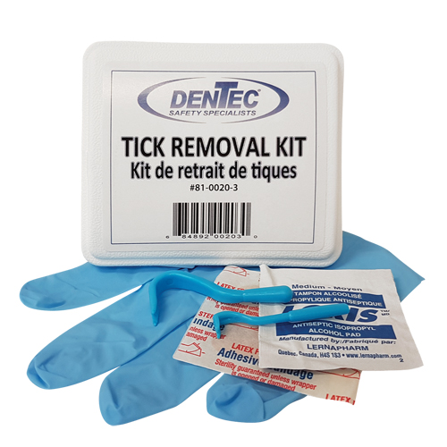 Tick Safety Kit, Class 1 Medical Device, Plastic Box Distribution Jean Lapalme