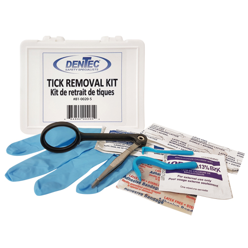 Tick Safety Kit, Class 1 Medical Device, Plastic Box Distribution Jean Lapalme