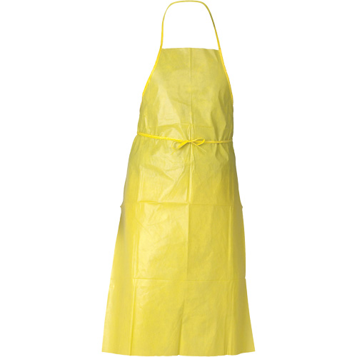 Tablier de protection contre la vaporisation de produits chimiques A70 KLEENGUARD, Poly&eacute;thyl&egrave;ne, 44" lo x 29" la, Jaune Distribution Jean Lapalme