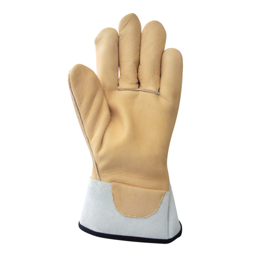 Gants pour monteur de ligne, Petit, Paume en Cuir fleur de vache Distribution Jean Lapalme