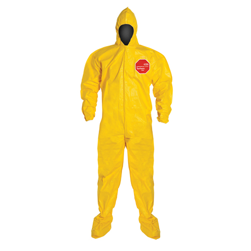 Coveralls, Medium, Yellow, Tychem&reg; 2000 Distribution Jean Lapalme
