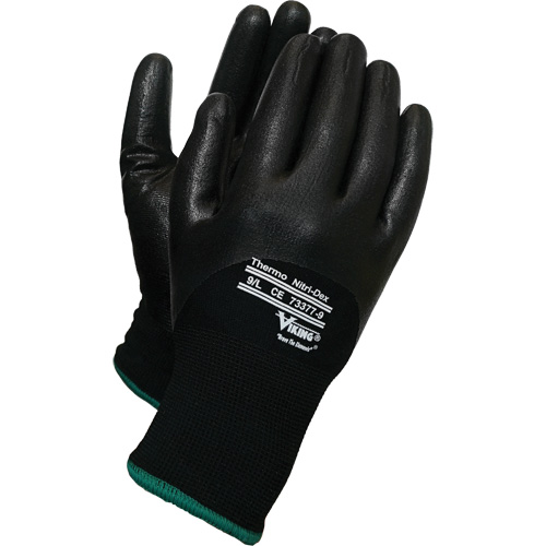 Gants thermiques Nitri-Dex Viking, 8/Moyen, R&ecirc;vetement Nitrile, Calibre 15, Enveloppe en Nylon Distribution Jean Lapalme