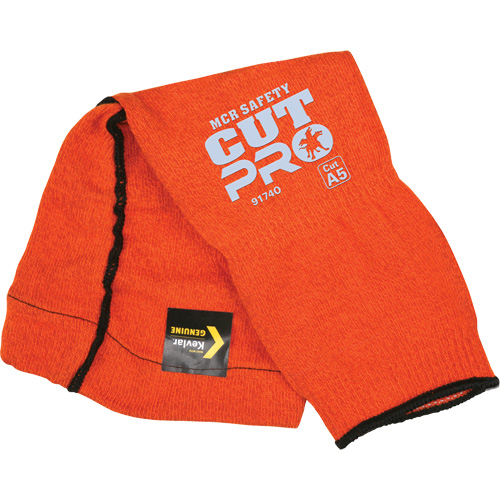 Manches Memphis avec trou pour le pouce, Kevlar, 14", ASTM ANSI niveau A5, Orange Distribution Jean Lapalme