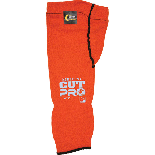 Manches Memphis avec trou pour le pouce, Kevlar, 14", ASTM ANSI niveau A5, Orange Distribution Jean Lapalme