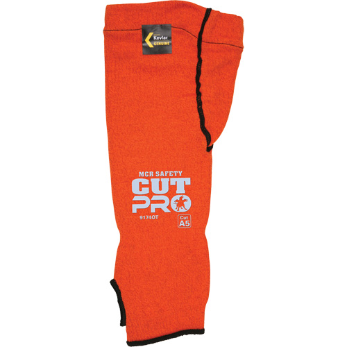 Manches Memphis, Kevlar, 14", ASTM ANSI niveau A5, Orange Distribution Jean Lapalme