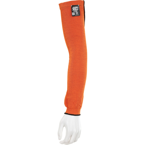 Manches Memphis avec trou pour le pouce, Kevlar, 18", ASTM ANSI niveau A5, Orange Distribution Jean Lapalme