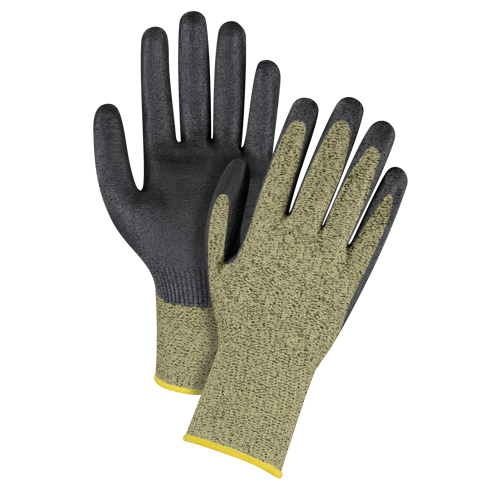 Gants enduits respirables, Taille 6/T-petit, Calibre 13, Rev&ecirc;tement Mousse de nitrile, Enveloppe en Aramide, ASTM ANSI niveau A6 Distribution Jean Lapalme