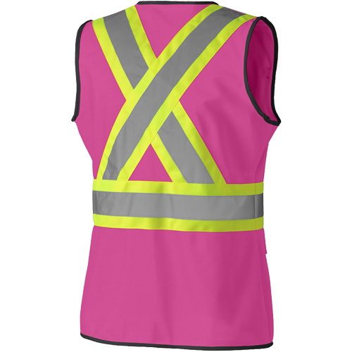139PK Veste de s&eacute;curit&eacute; pour femme, Rose, T-petit, Polyester Distribution Jean Lapalme