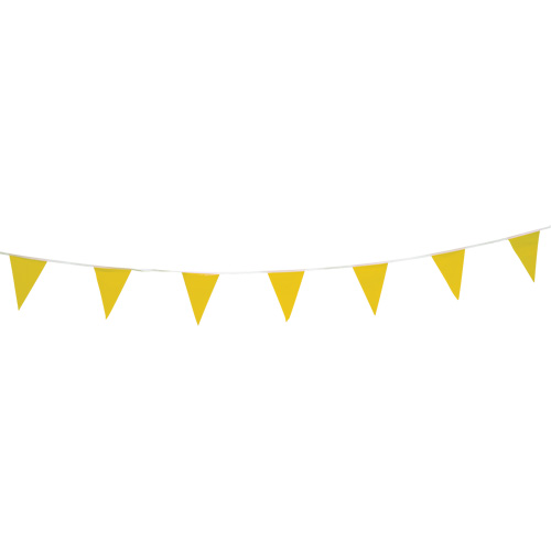 Cordon de fanions, 60' lo, Jaune Distribution Jean Lapalme