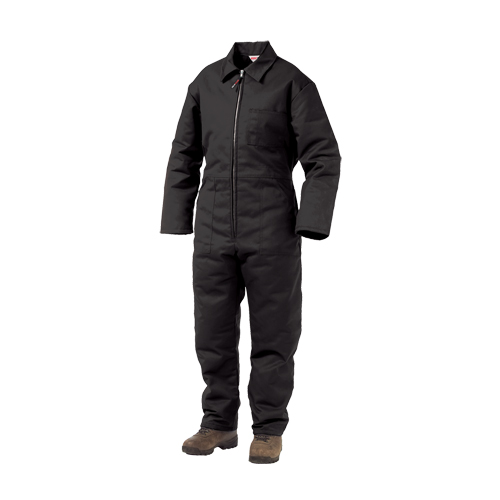 Lined Twill Coveralls, Men's, Black, Size Large Distribution Jean Lapalme