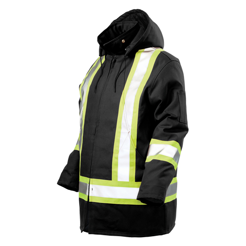 Safety Parka, Black, Large Distribution Jean Lapalme