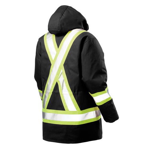 Safety Parka, Black, Large Distribution Jean Lapalme