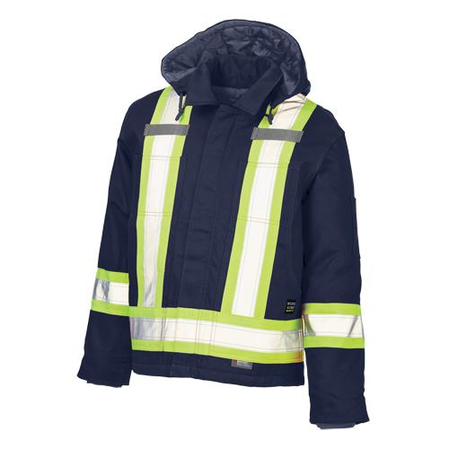 Manteau de s&eacute;curit&eacute;, Bleu marine, Grand Distribution Jean Lapalme