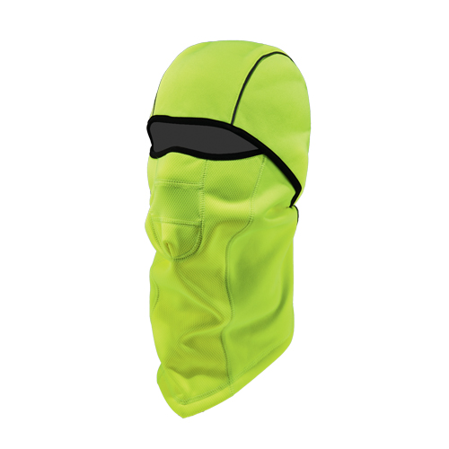 Passe-montagne &agrave; charni&egrave;re et &agrave; l'&eacute;preuve du vent N-Ferno 6823, Molleton, Vert lime haute visibilit&eacute; Distribution Jean Lapalme