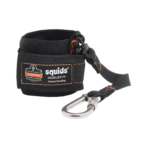 Longe &eacute;lastique avec mousqueton pour le poignet 3114 Squids Distribution Jean Lapalme