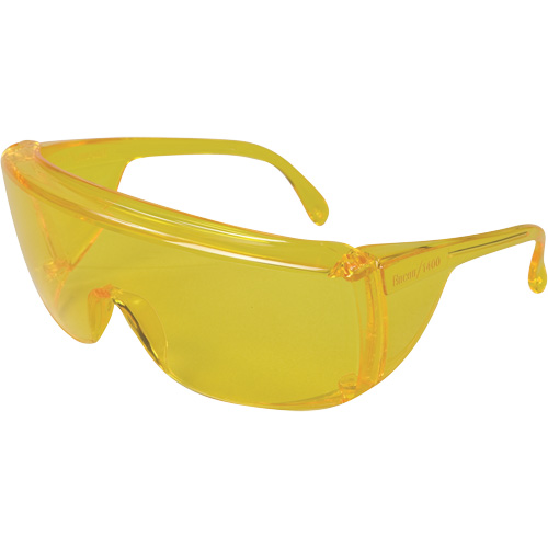 Lunettes de s&eacute;curit&eacute; s&eacute;rie 1400 Veratti Tuff Spec, Lentille Ambr&eacute;e, ANSI Z87+/R&eacute;pond ou surpasse la norme CSA Z94.3 Distribution Jean Lapalme
