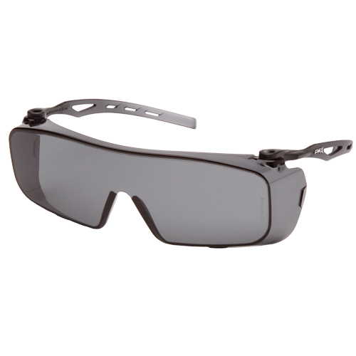 Cappture OTG Safety Glasses, Grey/Smoke Lens, Anti-Fog, ANSI Z87+/Meets/Exceeds CSA Z94.3 Distribution Jean Lapalme
