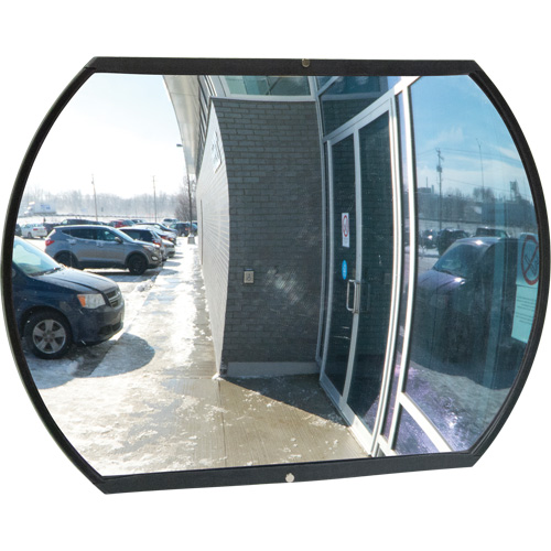 Roundtangular Convex Mirror with Bracket, 20" H x 30" W, Indoor/Outdoor Distribution Jean Lapalme