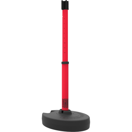 PLUS Barrier Post Set Receiver, 42" High, Red Distribution Jean Lapalme