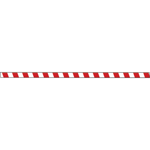 Marqueur robuste pour le sol Tough-Mark, Rectangle, 48" lo x 3" la, Rouge et blanc, Poly&eacute;thyl&egrave;ne Distribution Jean Lapalme