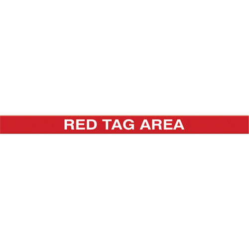 Marqueur robuste pour le sol Tough-Mark, Rectangle, 48" lo x 2" la, Rouge, Poly&eacute;thyl&egrave;ne Distribution Jean Lapalme