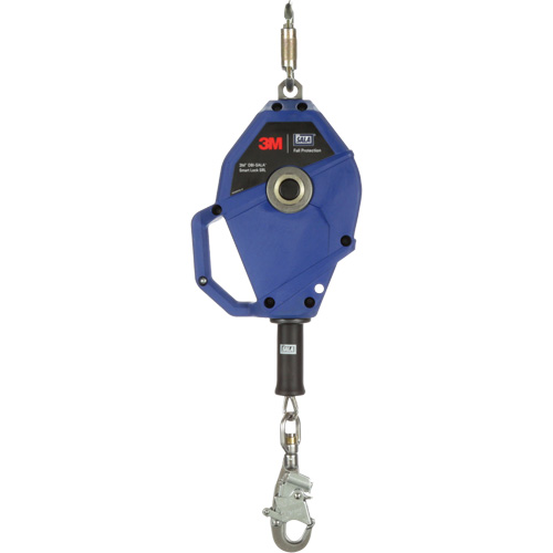 Cordage de s&eacute;curit&eacute; autor&eacute;tractable avec verrouillage intelligent, 20', Acier inoxydable, Pivotant Distribution Jean Lapalme