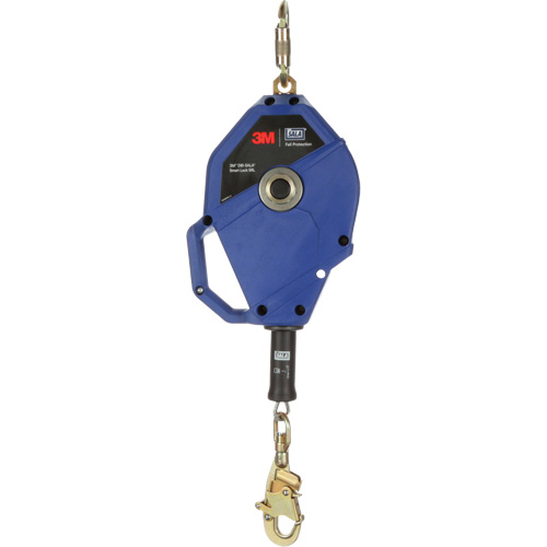Cordage de s&eacute;curit&eacute; autor&eacute;tractable avec verrouillage intelligent, 50', Acier galvanis&eacute;, Pivotant Distribution Jean Lapalme